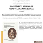 Los i sekrety Archiwum Władysława Mickiewicza
