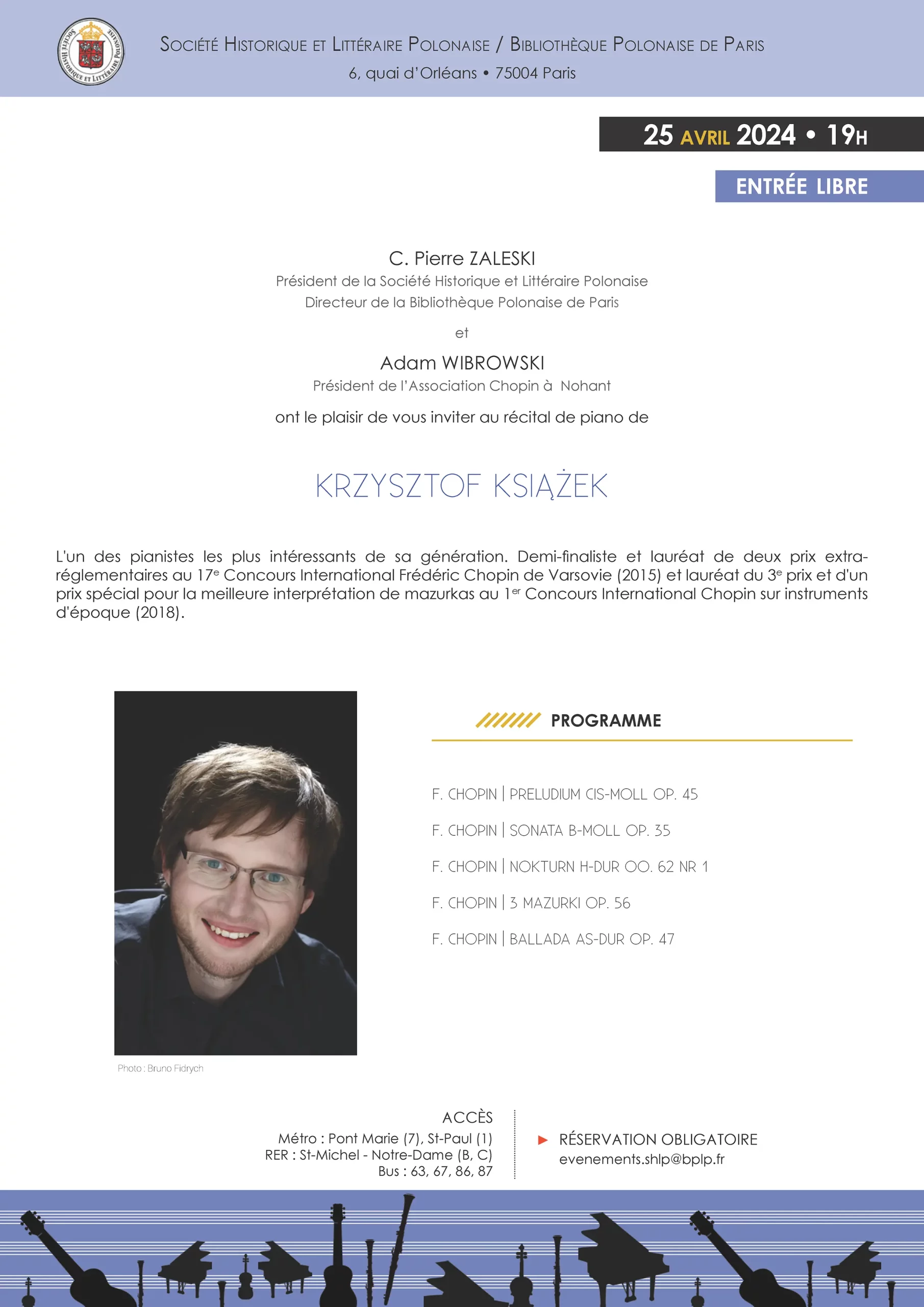 Récital de piano de Krzysztof Książek