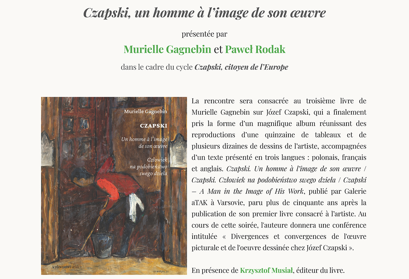Czapski, un homme à l’image de son oeuvre