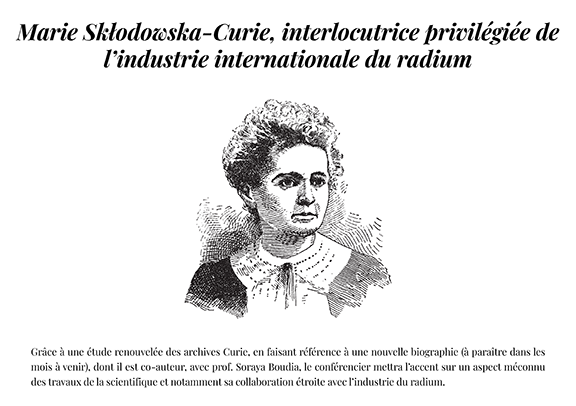 Marie Skłodowska-Curie, interlocutrice privilégiée de l’industrie internationale du radium