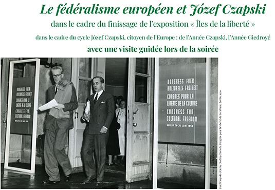 Le fédéralisme européen et Józef Czapski
