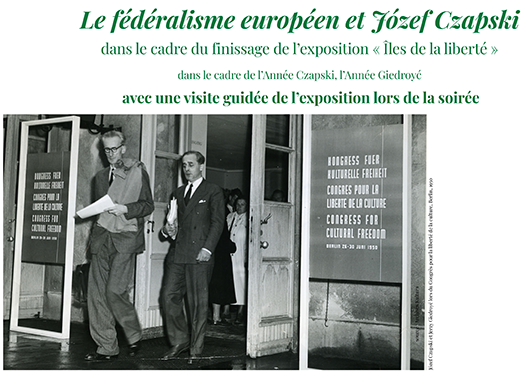 Le fédéralisme européen et Józef Czapski