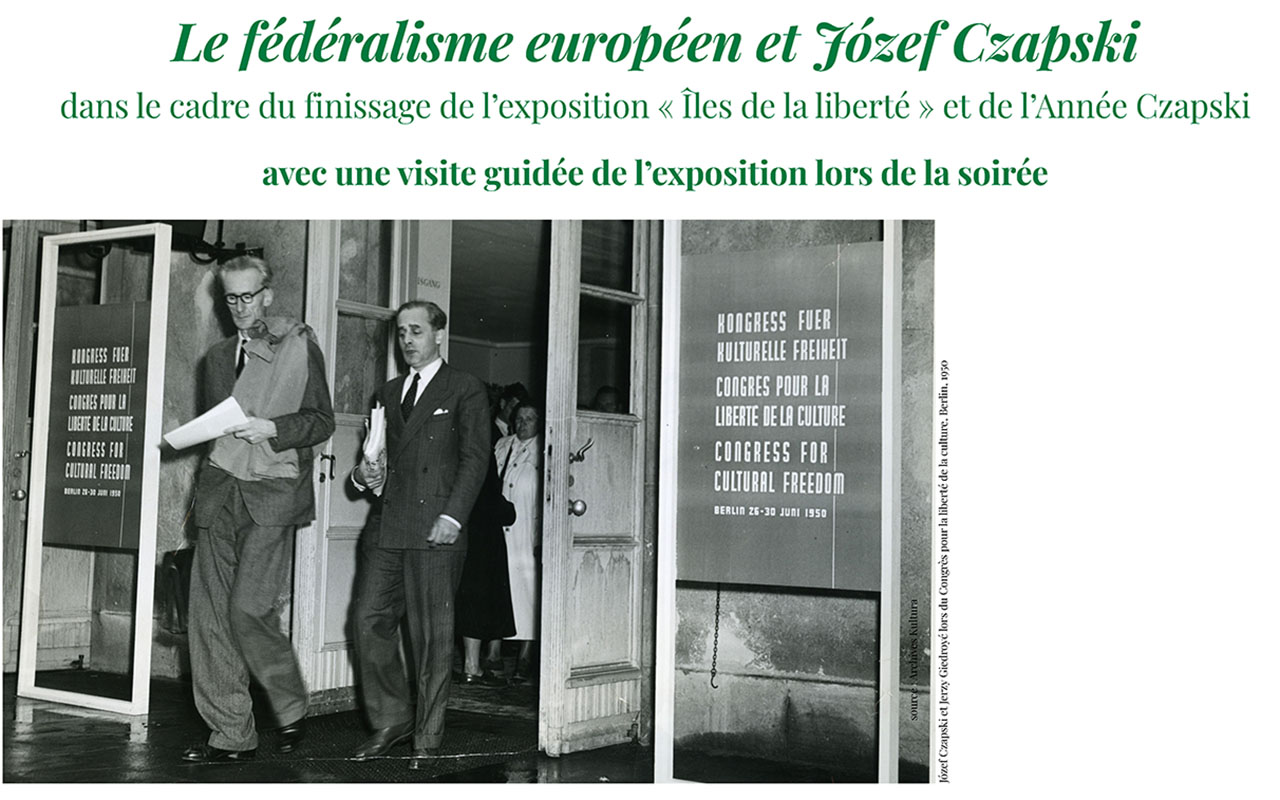Le fédéralisme européen et Józef Czapski